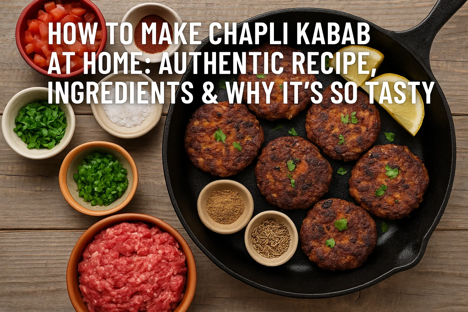 How to Make Chapli Kabab at Home: Authentic Recipe, Ingredients & Why It’s So Tasty