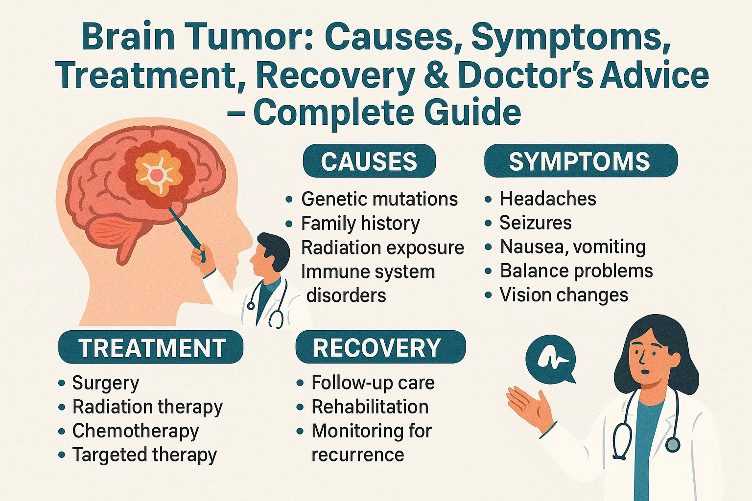Brain Tumor: Causes, Symptoms, Treatment, Recovery & Doctor’s Advice – Complete Guide